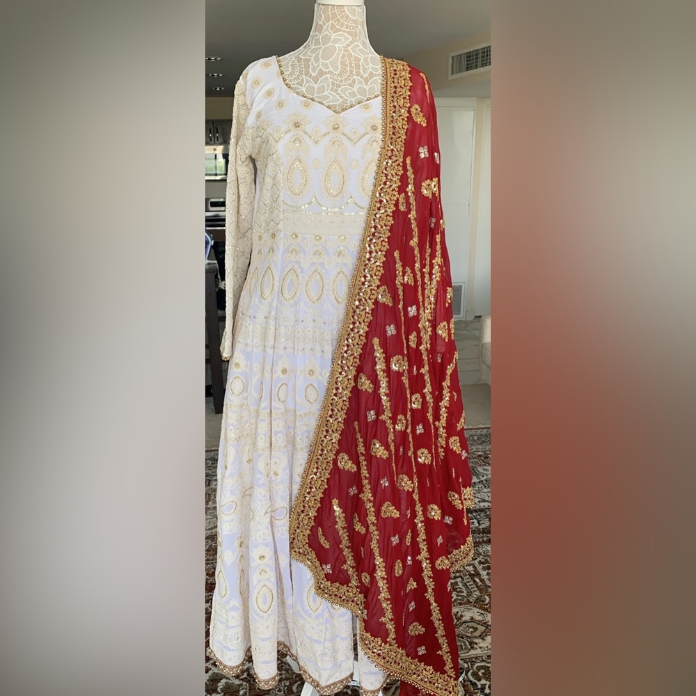 Pakistani Anarkali Nikkah Outfit